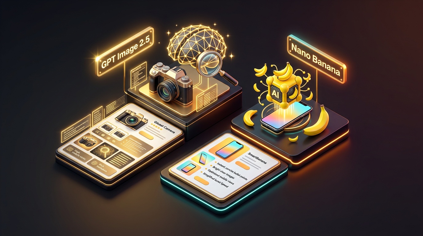 Как выбрать: GPT Image 2.5 против Nano Banana на маркетплейсе