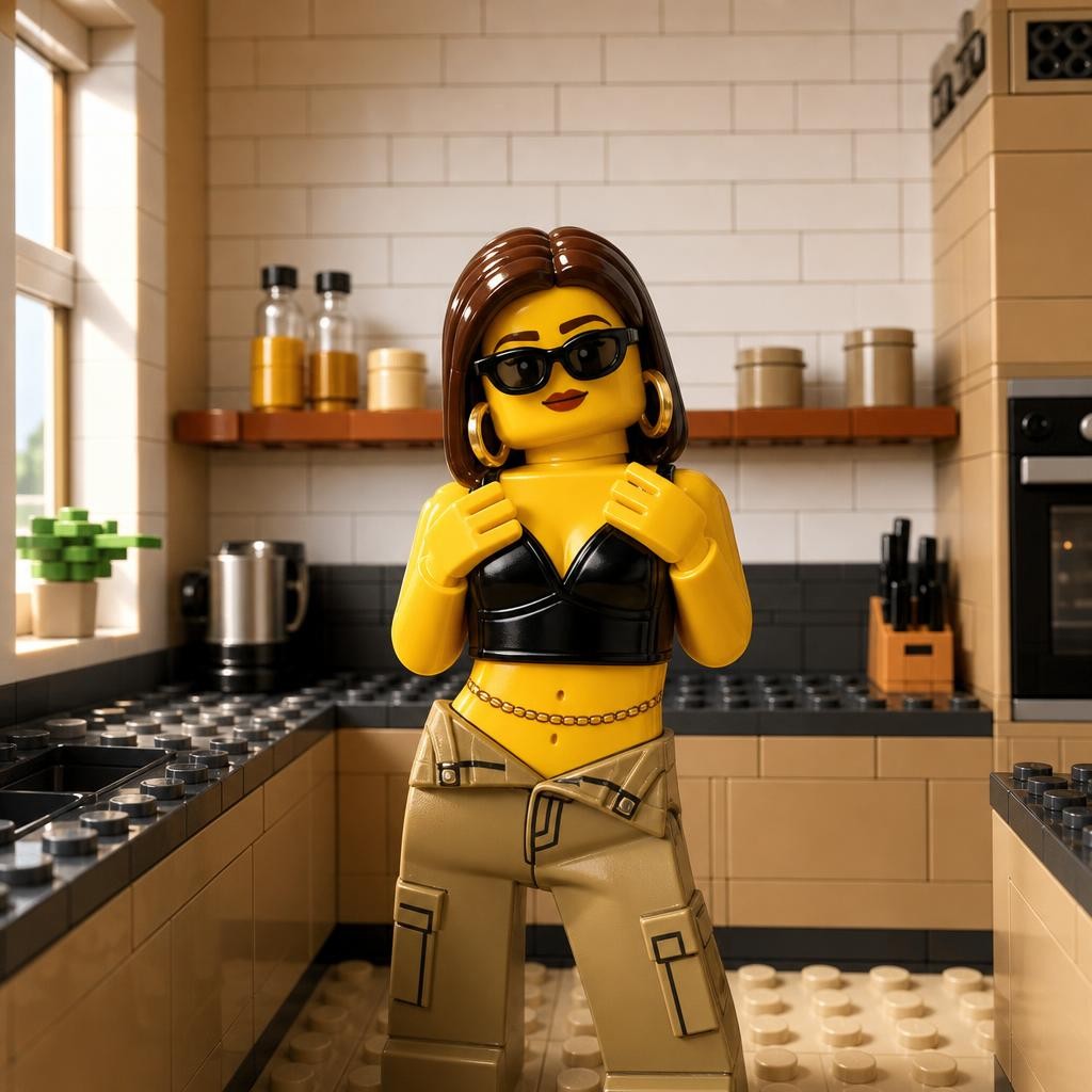 Фото в стиле LEGO-вселенной