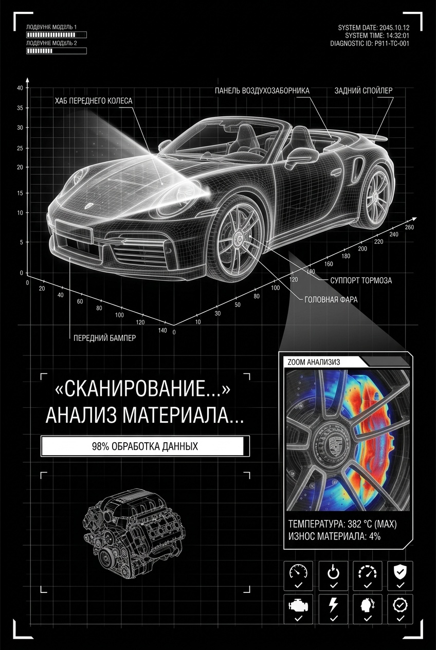 Товар в стиле инженерного сканирования