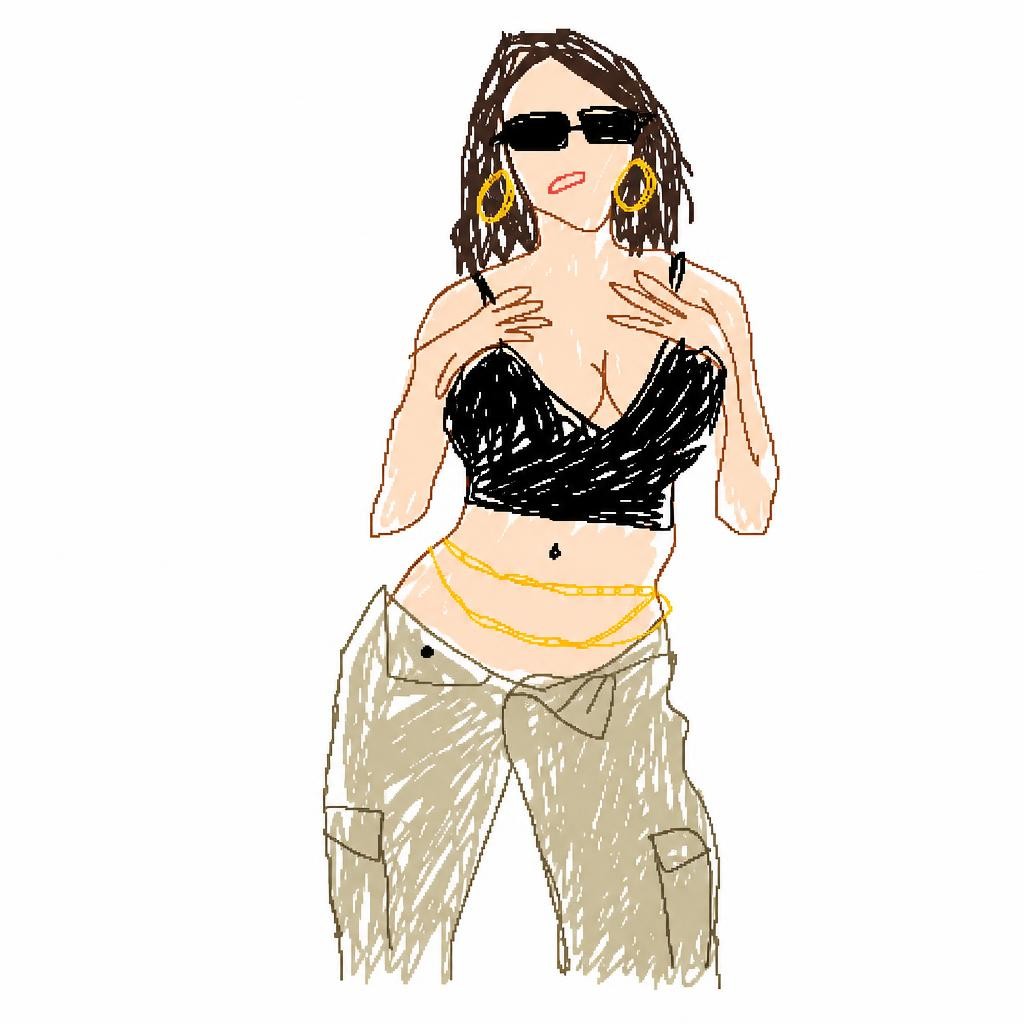Небрежный рисунок в стиле MS Paint