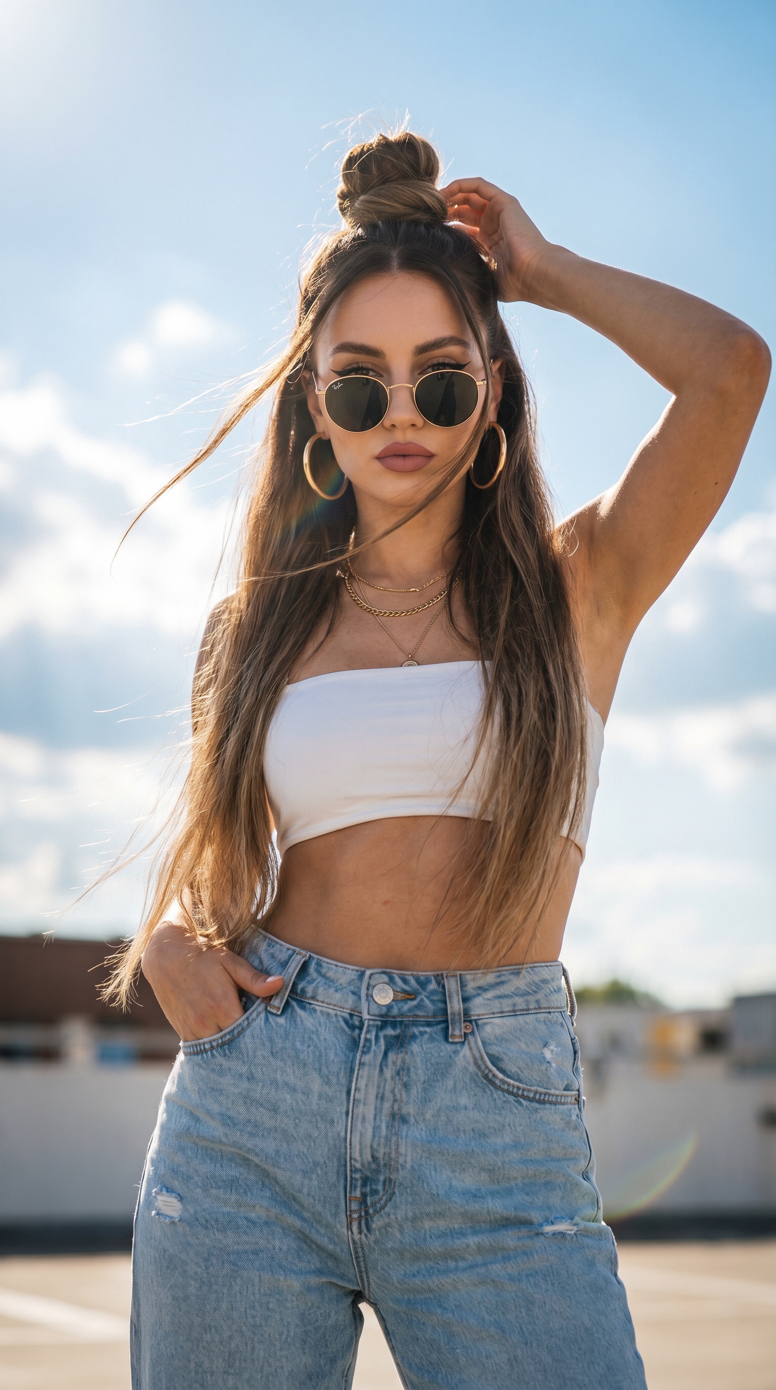Портрет на улице в стиле fashion