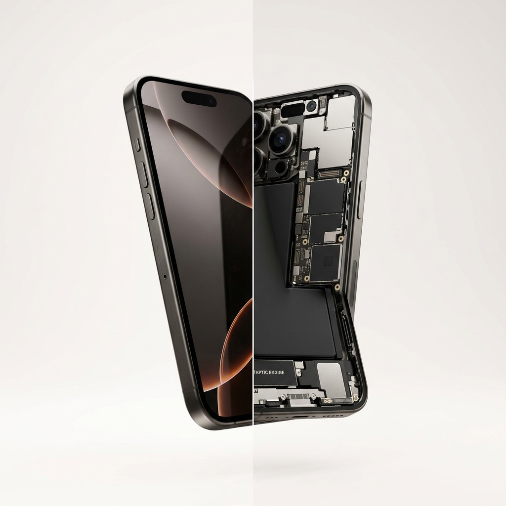 iPhone 17 Pro MAX в полуразрезе