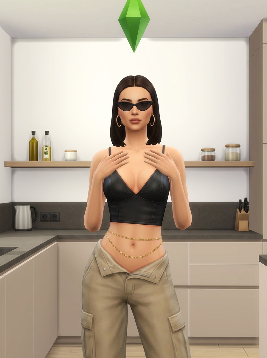 Портрет в стиле The Sims 4