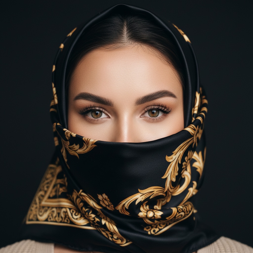 Люкс beauty-портрет с золотым платком