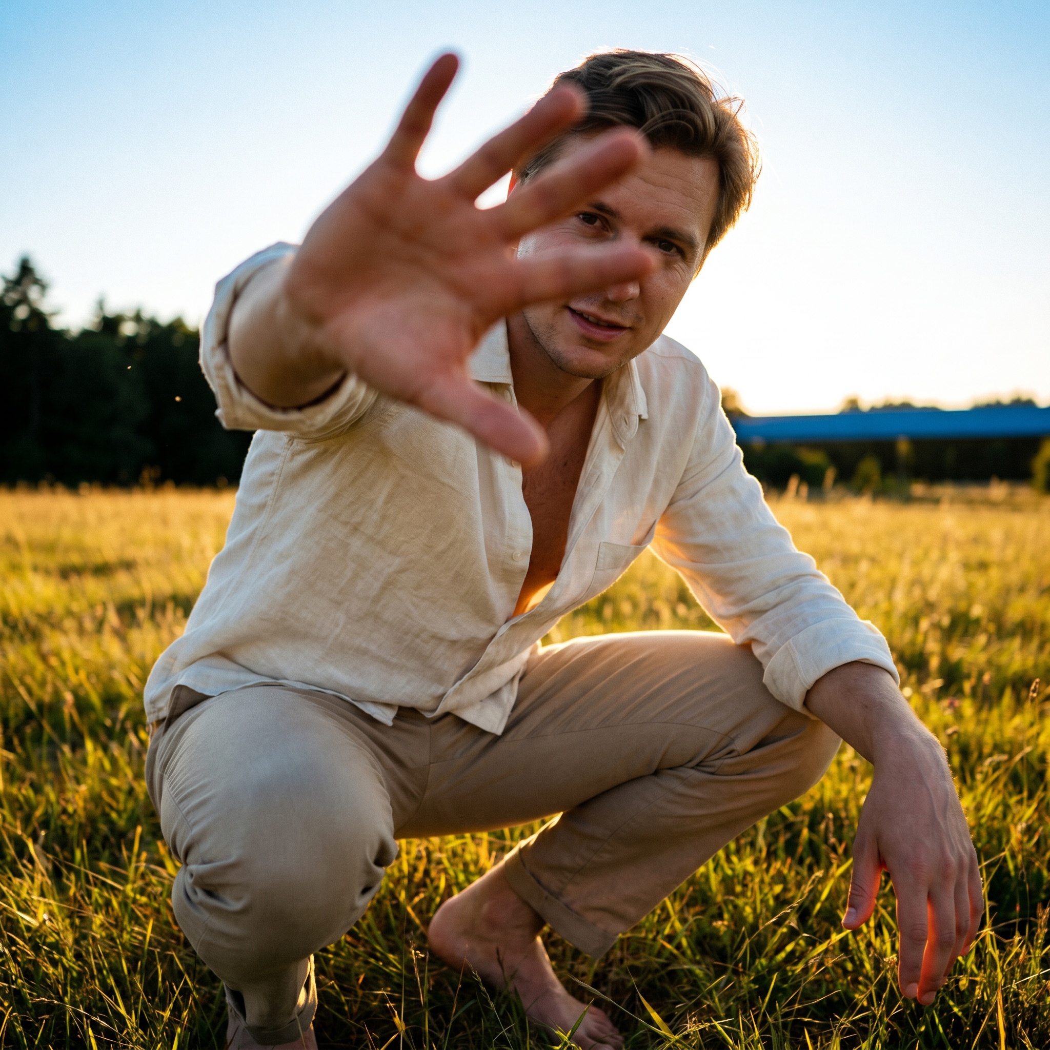 Портрет в золотом свете meadow